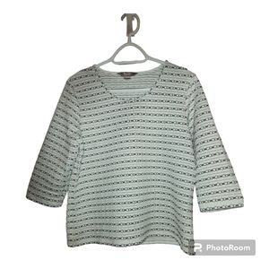 TanJay Petites 3/4 Sleeve Shirt - Size M